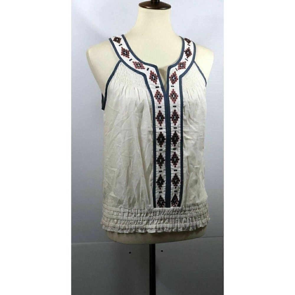 Payton Women's White Cotton Top Size S